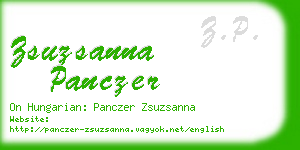 zsuzsanna panczer business card